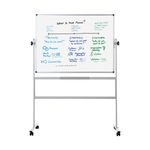Bi-Office Revolving Whiteboard Lacquered Steel Surface 150x120cm QR0403
