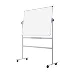 Bi-Office Revolving Whiteboard Lacquered Steel Surface 120x120cm QR0303
