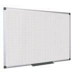 Bi-Office Maya Gridded Whiteboard Lacquered Steel Surface 240x120cm MA2147170