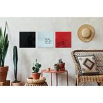 Bi-Office Glass Magnetic Board White Surface Frameless 48x48cm GL150101