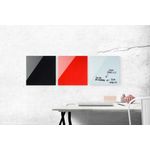 Bi-Office Glass Magnetic Board White Surface Frameless 48x48cm GL150101