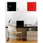 Bi-Office Glass Magnetic Board Black Surface Frameless 48x48cm GL150201