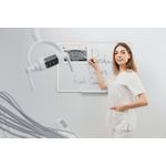 Bi-Office Maya Antimicrobial Whiteboard Aluminium Frame 180x120cm BMA2707226