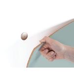 Bi-Office Loop Magnetic Lacquered Steel Surface Frameless board 1800x1000mm Olive Tree WRL01930101