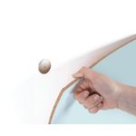 Bi-Office Loop Magnetic Lacquered Steel Surface Frameless board 2400x1000mm Sky WRL02940101