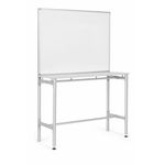 Bi-Office Industrial Desk Magnetic Whiteboard Lacquered Steel 120x90cm SD162606