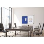 Bi-Office Maya Combination Board Blue Felt/Drywipe Surface 120x90cm XA0517170