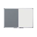 Bi-Office Maya Combination Board Grey Felt/Magnetic Surface 180x120cm XA2728170