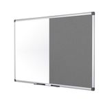 Bi-Office Maya Combination Board Grey Felt/Magnetic Surface 180x120cm XA2728170