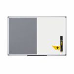 Bi-Office Maya Combination Board Grey Felt/Magnetic Surface 180x120cm XA2728170