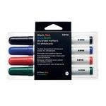 Bi-Office Drywipe Markers Assorted Colours (Pack of 4) PE1306