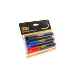 Bi-Office Inkstring XL Drywipe Marker Assorted Colours (Pack of 3) PE4004