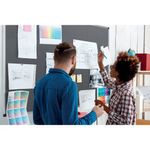 Bi-Office New Generation A9 Felt Noticeboard 150x120cm Grey FA1242170