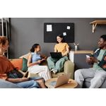 Bi-Office New Generation A9 Felt Board Black Surface Black Frame 105x75cm FA65098315