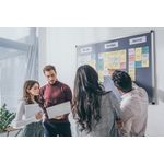 Bi-Office New Generation A9 Felt Noticeboard 150x120cm Blue FA1243170