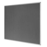 Earth Maya Felt Noticeboard 120x90cm Grey Aluminium Frame FA0542790