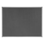 Earth Maya Felt Noticeboard 120x90cm Grey Aluminium Frame FA0542790