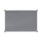 Bi-Office Felt Noticeboard 120x90cm Aluminium Frame Grey FA0542170