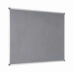 Bi-Office Felt Noticeboard 120x90cm Aluminium Frame Grey FA0542170