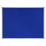 Earth Maya Felt Noticeboard 90x60cm Blue Aluminium Frame FA0343790