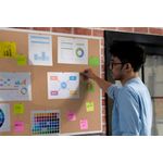 Bi-Office Maya Antimicrobial Cork Board Aluminium Frame 90x60cm BCA031226