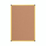 Bi-Office Industrial Ultrabrite Cork Board Yellow Aluminium Frame 200x120cm CA2811721