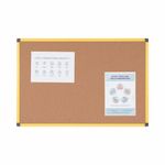 Bi-Office Industrial Ultrabrite Cork Board Yellow Aluminium Frame 200x120cm CA2811721