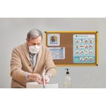 Bi-Office Industrial Ultrabrite Cork Board Yellow Aluminium Frame 180x90cm CA0711721