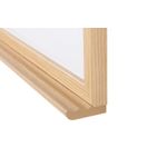 Earth Prime Non-Magnetic Whiteboard 90x60cm Oak MDF Frame MB07002318