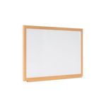 Earth Prime Non-Magnetic Whiteboard 120x90cm Oak MDF Frame MB14002318