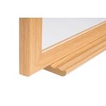 Earth Prime Non-Magnetic Whiteboard 120x90cm Oak MDF Frame MB14002318