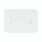 Bi-Office Frameless Non-Magnetic Whiteboard Double Plain Surface A4 (Pack of 6) MB8012397