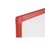 Bi-Office Maya Drywipe Gridded Whiteboard Red Frame 240x120cm MB8621206