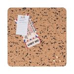 Bi-Office Eco Frameless Square Board Double-Sided Cork/Black Eva 30x30cm SF1054412397