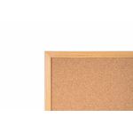 Earth Executive Cork Noticeboard 120x90cm Cork Surface Oak MDF Frame SF152001239