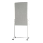 Bi-Office White Portable Duo Board and Flipchart Easel EA4724075