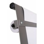 Bi-Office Roll Up Mobile Easel Magnetic Silver Finish Surface 70x100cm EA4822016