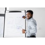 Bi-Office Mobile Magnetic Flipchart Easel 700x1000mm EA48061823