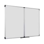 Bi-Office Maya Trio Magnetic Lacquered Steel Surface Aluminium Frame 120x90cm TR02020509170