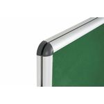 Bi-Office Enclore Display Case Green Felt Acrylic Aluminium Frame 20xA4 VT740102150