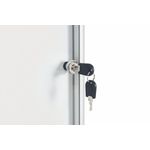 Bi-Office Enclore Magnetic Display Case Acrylic Door Aluminium Frame 4xA4 VT610109150