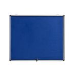Bi-Office Enclore Top Hinged Display Case Blue Lockable Door 6xA4 VT340107150