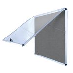 Bi-Office Enclore Fire Retardant Grey Lockable Door Top Hinged 12xA4 ST370102150