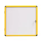 Bi-Office Ultrabrite Display Case Acrylic Yellow Frame 94x129cm - 16 x A4 VT9501601511