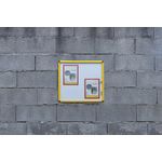 Bi-Office Ultrabrite Display Case Acrylic Yellow Frame 94x129cm - 16 x A4 VT9501601511