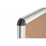 Earth Enclore Enclosed Cork Noticeboard 6xA4 Aluminium Frame RVT610101150