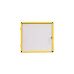 Bi-Office Ultrabrite Magnetic Display Case Acrylic Yellow Aluminium Frame 6xA4 VT6201601511
