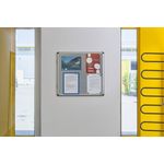 Bi-Office Enclore Combonet Display Case Acrylic Aluminium Frame 9xA4 VT630108150