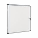 Earth Enclore Enclosed Magnetic Noticeboard 6xA4 Aluminium Frame RVT620109150