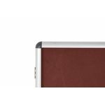 Bi-Office Enclore Display Case Burgundy Felt Acrylic Aluminium Frame 32xA4 VT770106150